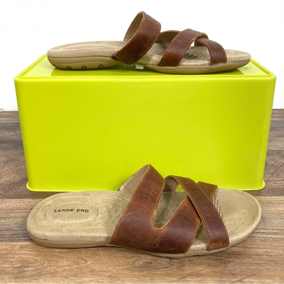 Lands' End Women's Tan Terrain Slide Sandal Size 9 - Picture 7 of 8